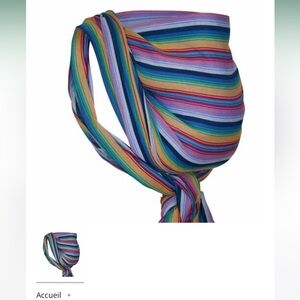 Multicolor Striped Babywearing Scarf